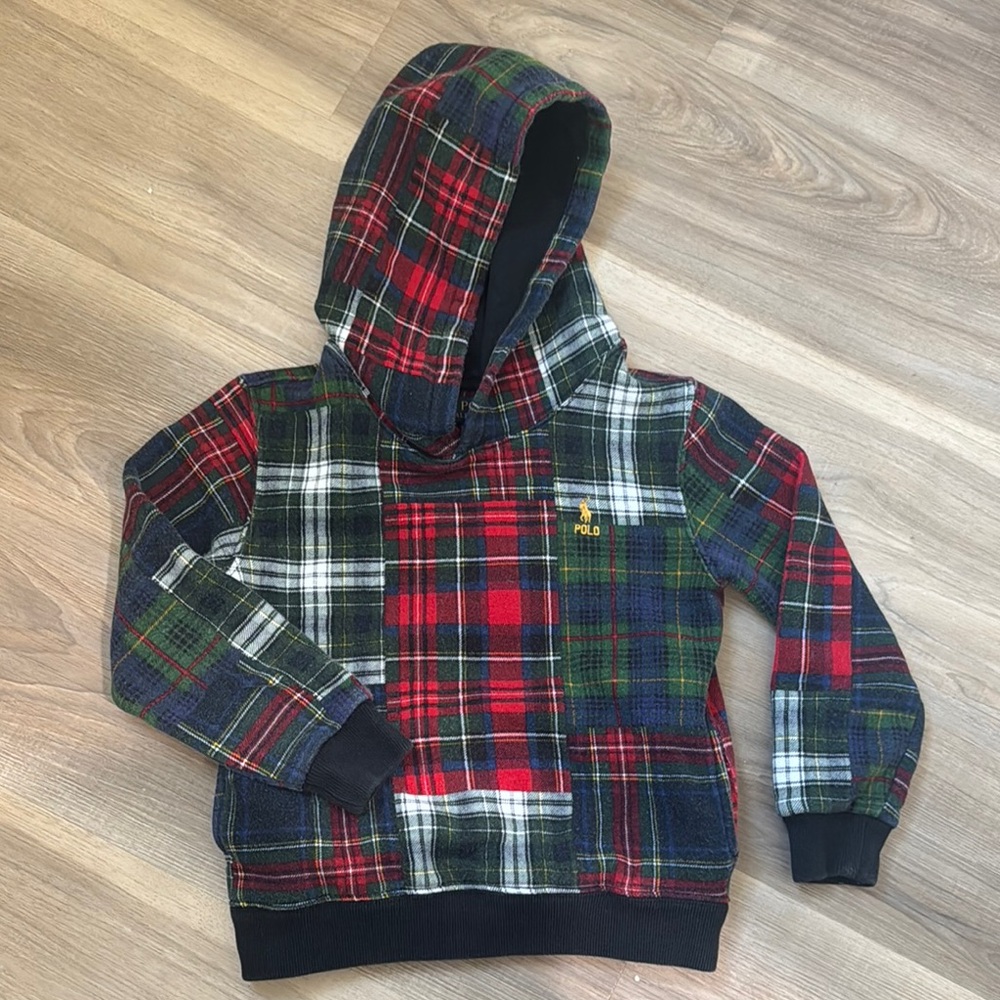 Polo by Ralph Lauren Kids Plaid Hoodie - Red, Green, Black